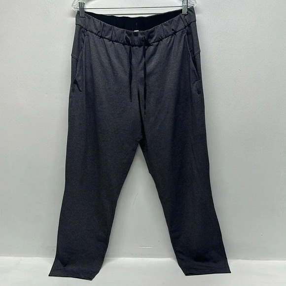 Lululemon On The Fly Pant Luxtreme Pants 27" Heathered Black W5BSES Size 10 - Picture 1 of 11